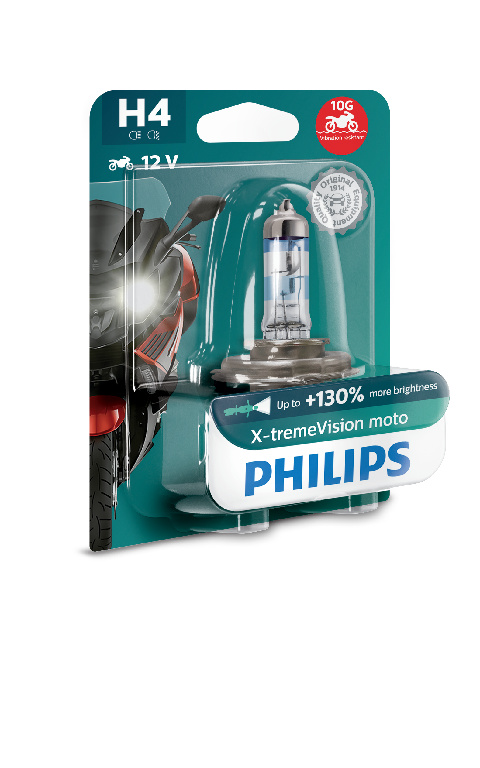 Żarówka samochodowa Philips H4 X-tremeVision Moto +130%