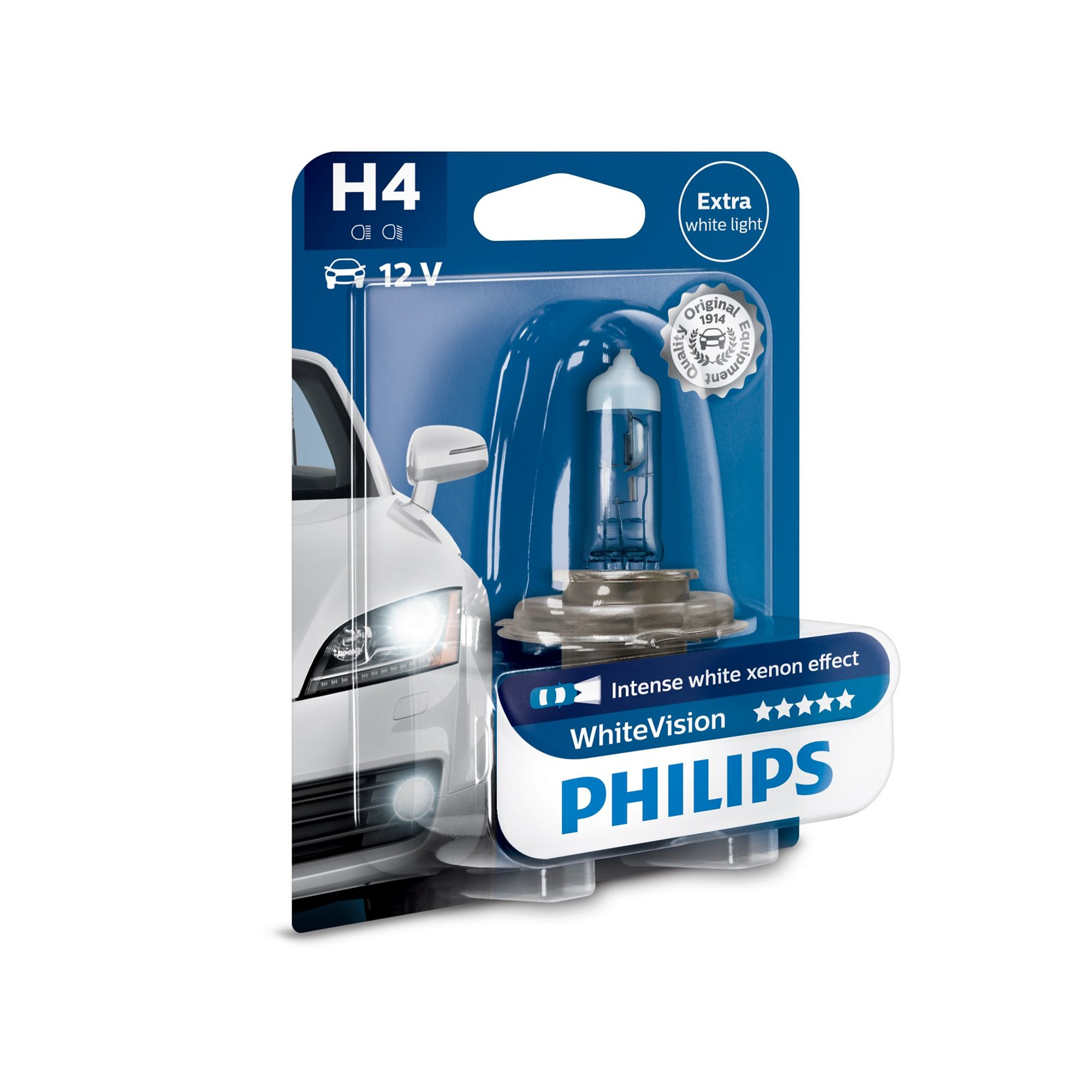 Żarówka samochodowa Philips H4 WhiteVision