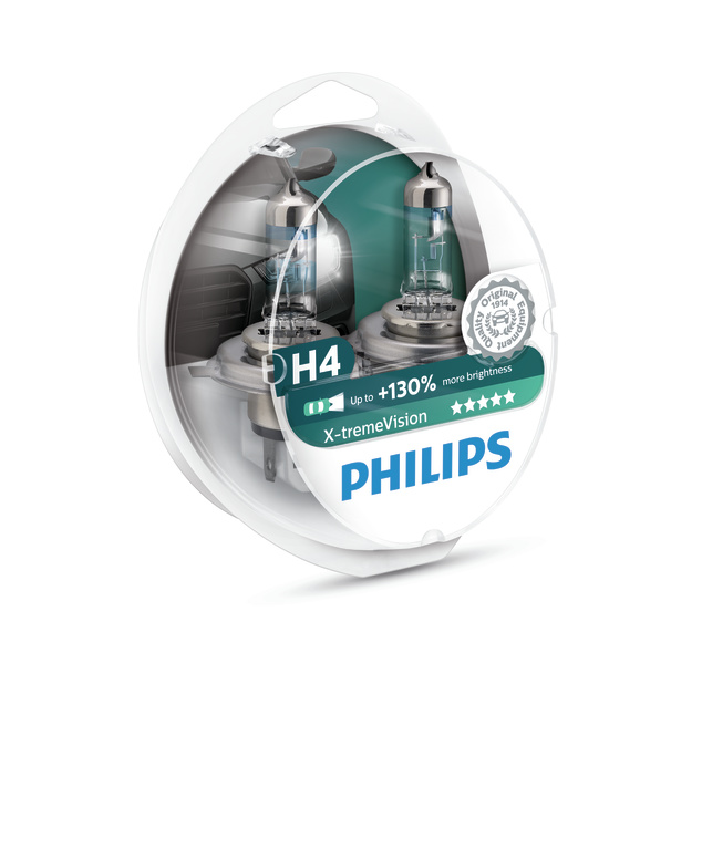 Żarówka samochodowa Philips H4 X-tremeVision +150%