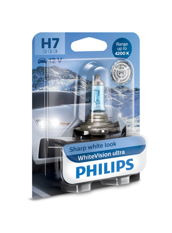 Żarówka samochodowa Philips H7 WhiteVision ultra