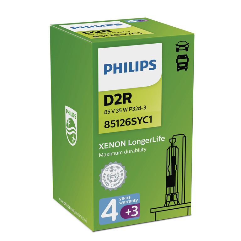 Lampa ksenonowa Philips D2R Warranty