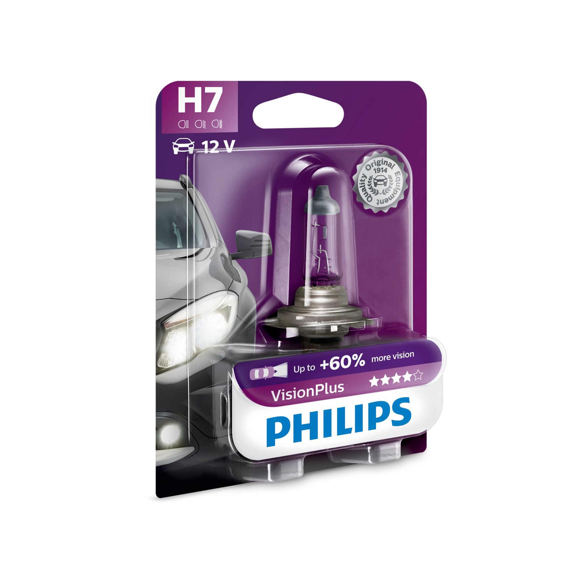 Żarówka samochodowa Philips H7 VisionPlus