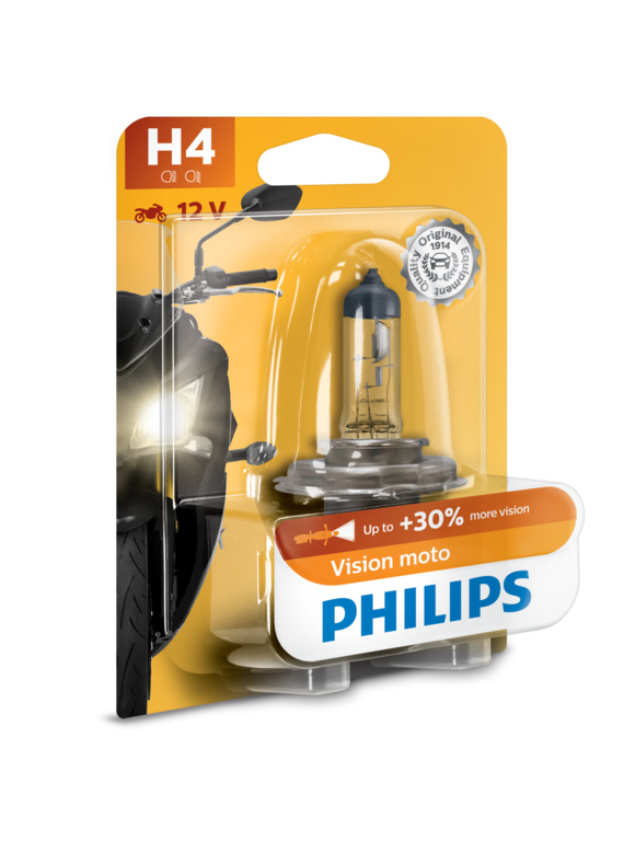 Żarówka samochodowa Philips H4 Vision Moto