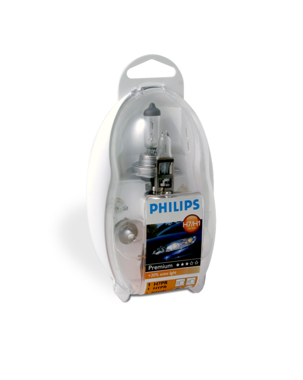 Zestaw żarówek samochodowych Philips Easy Kit H1/H7 55475EKKM