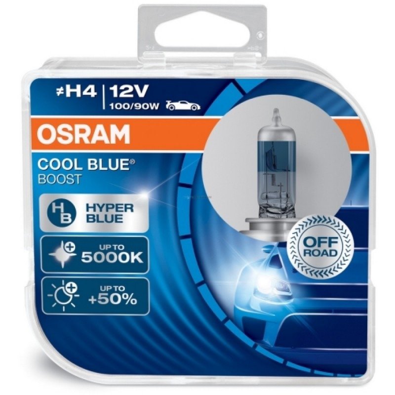 OSRAM H4 12V 100/90W BLUE BOOST HYPPER  KPL